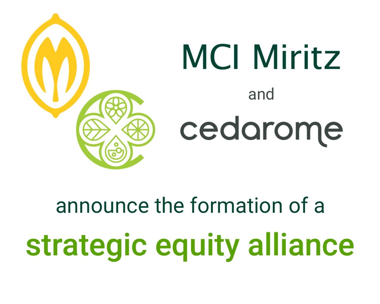 MCI Cedarome strategic equity alliance